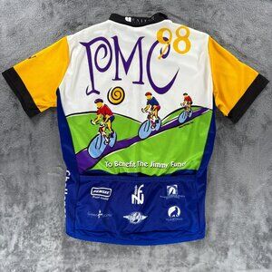HIND PMC 1998 Pan-Mass Challenge L Cycling 3/4 Zip Jersey Vintage Jimmy Fund USA